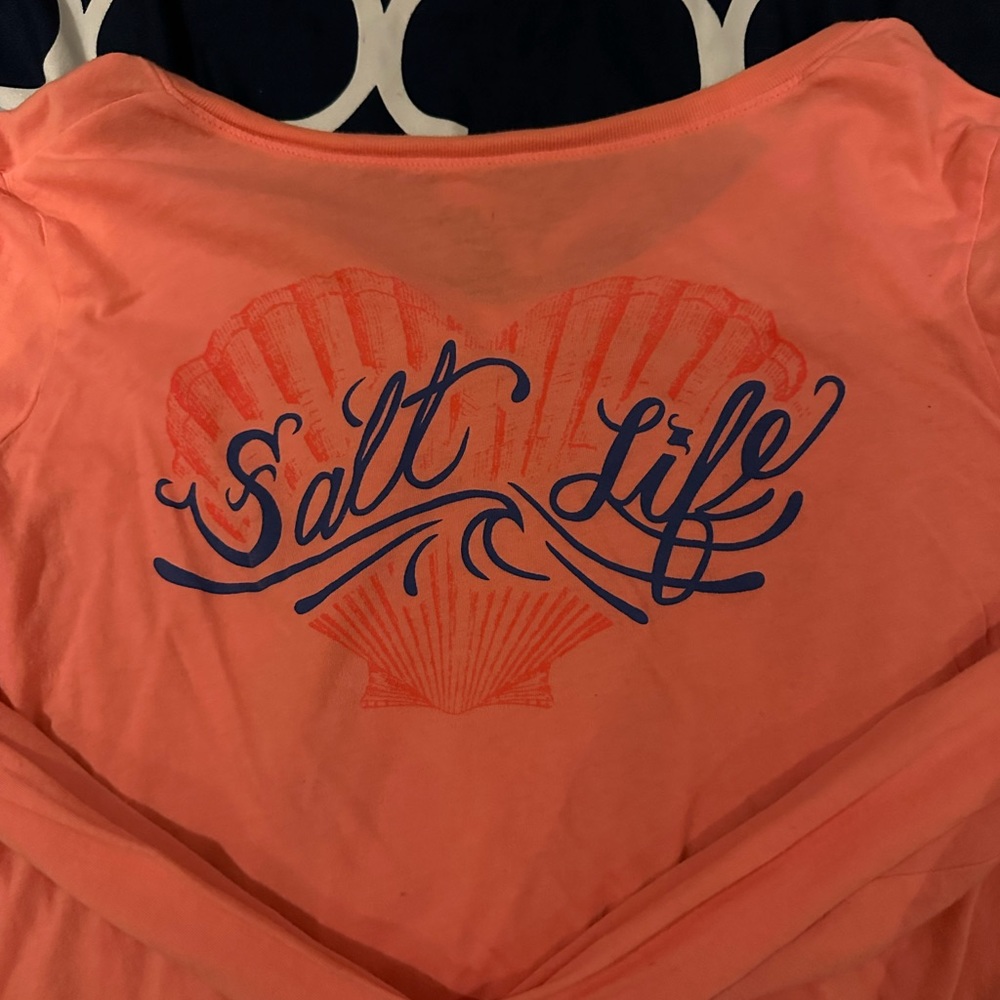 Women’s salt life size L sea shell long sleeve